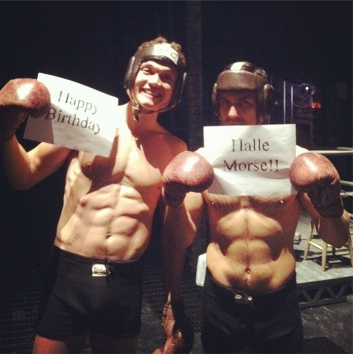 Photo Flash: Saturday Intermission Pics, Dec 15 - NEWSIES, EVITA Send Thoughts to Newtown, SantaCon & More! Image