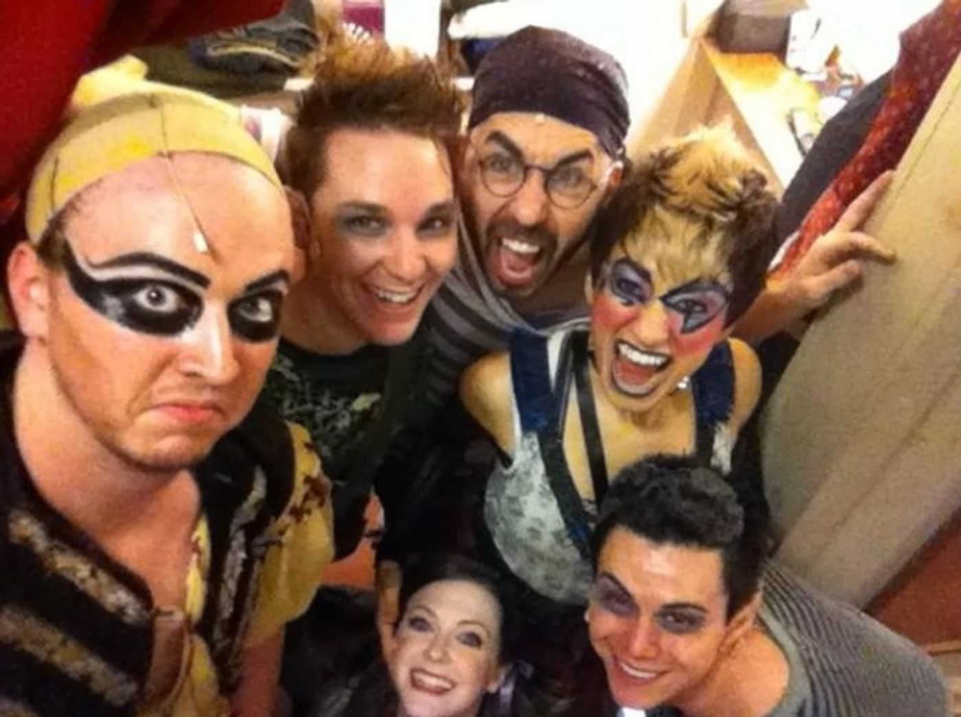 Photo Flash: Saturday Intermission Pics, Dec 15 - NEWSIES, EVITA Send Thoughts to Newtown, SantaCon & More! Image