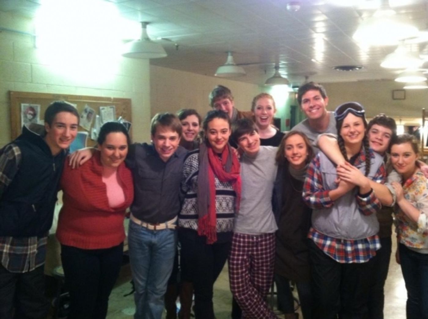 Photo Flash: Saturday Intermission Pics, Dec 15 - NEWSIES, EVITA Send Thoughts to Newtown, SantaCon & More! Image