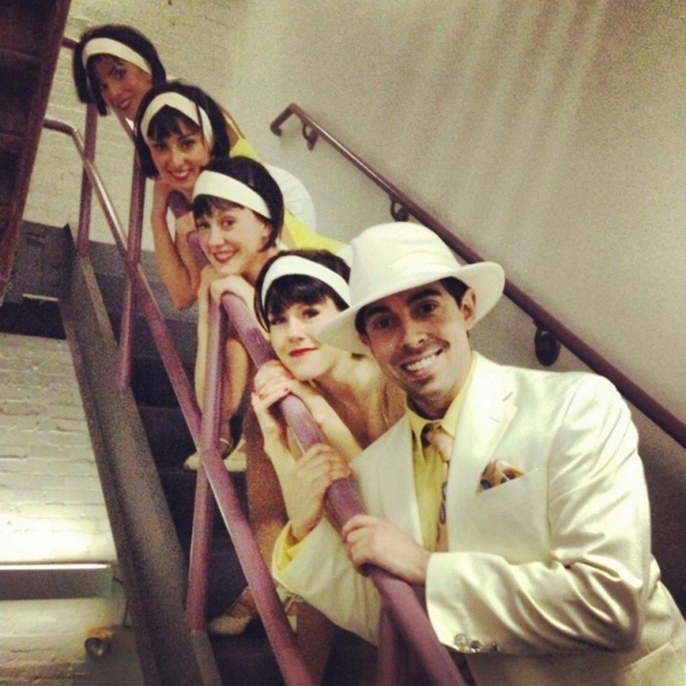 Photo Flash: Saturday Intermission Pics, Dec 15 - NEWSIES, EVITA Send Thoughts to Newtown, SantaCon & More! Image