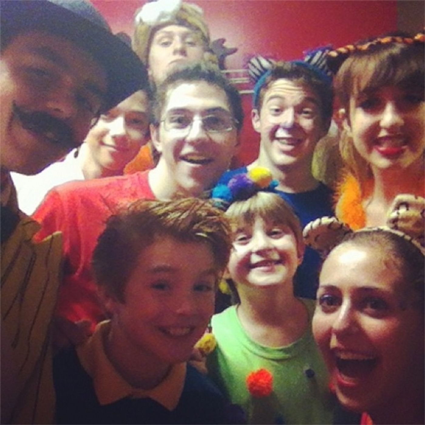 Photo Flash: Saturday Intermission Pics, Dec 15 - NEWSIES, EVITA Send Thoughts to Newtown, SantaCon & More! Image