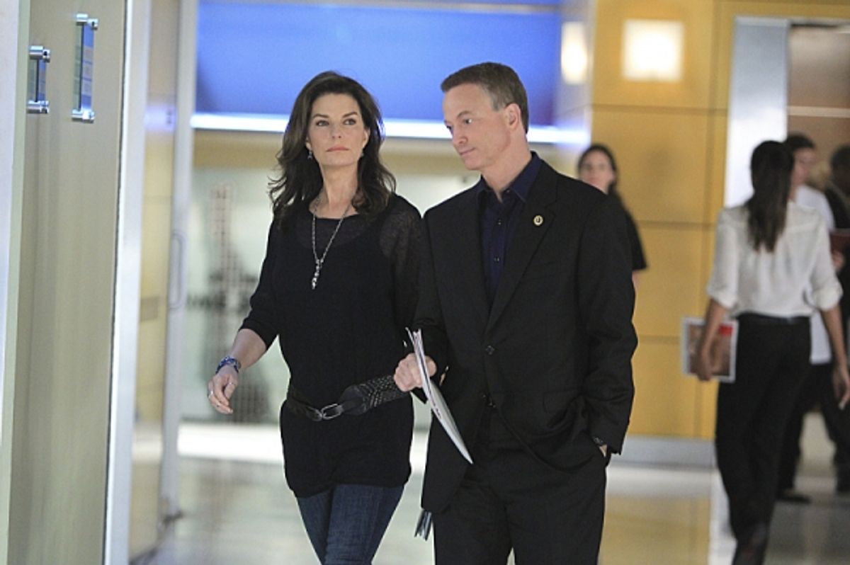 Sela Ward, Gary Sinise at 