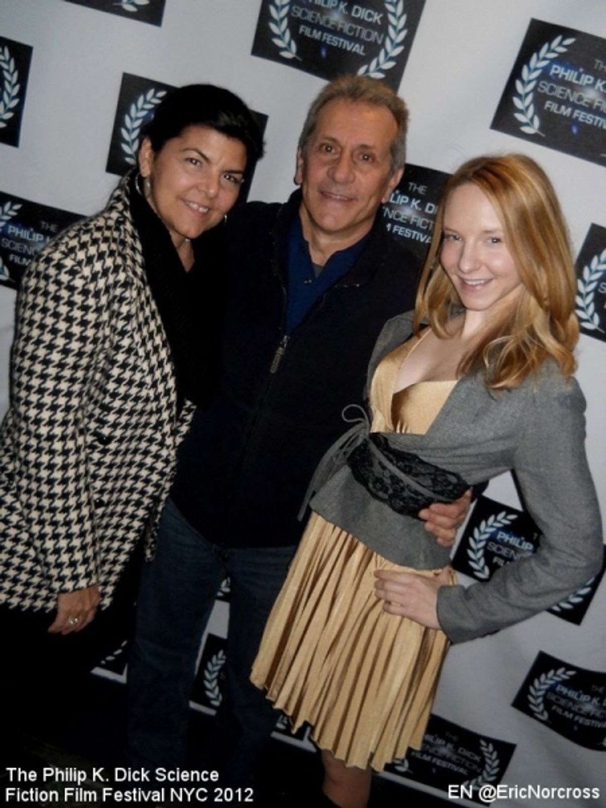 'LIPSTICK LIES' actors Gerard Adimando with his wife and Samantha Rivers Cole at 