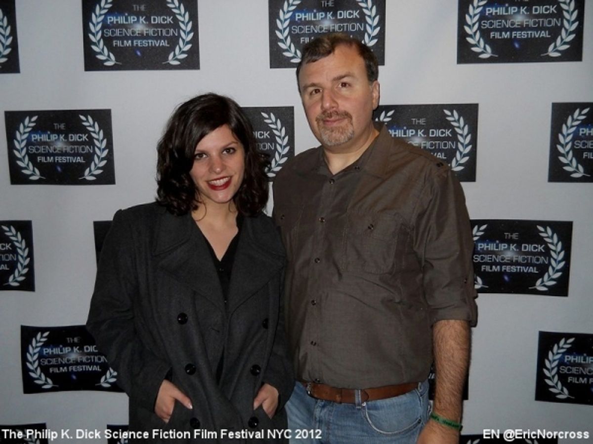 Director Jennifer Wexler ('SLUMBER PARTY') with her boyfriend at Inaugural Philip K. Dick Science Fiction Film Festival