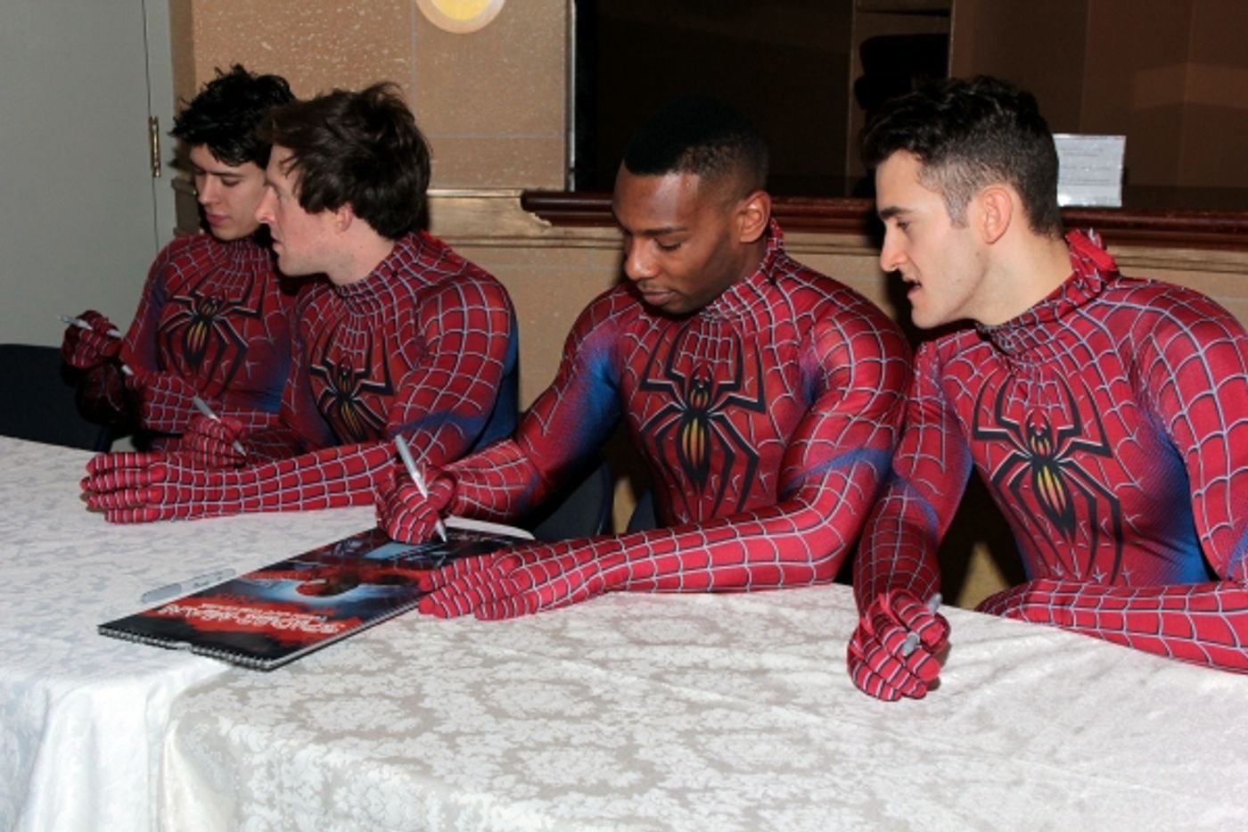 Photo Coverage: Reeve Carney & SPIDER-MAN Cast Sign 2013 Calendars! Photo Coverage: Reeve Carney & SPIDER-MAN Cast Sign 2013 Calendars! Image