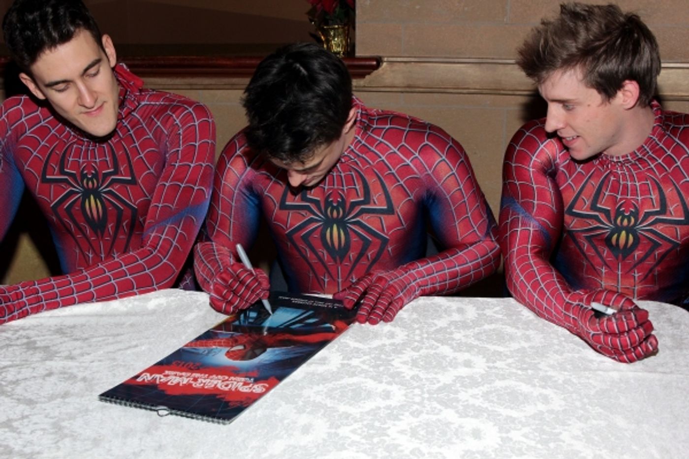 Photo Coverage: Reeve Carney & SPIDER-MAN Cast Sign 2013 Calendars! Photo Coverage: Reeve Carney & SPIDER-MAN Cast Sign 2013 Calendars! Image