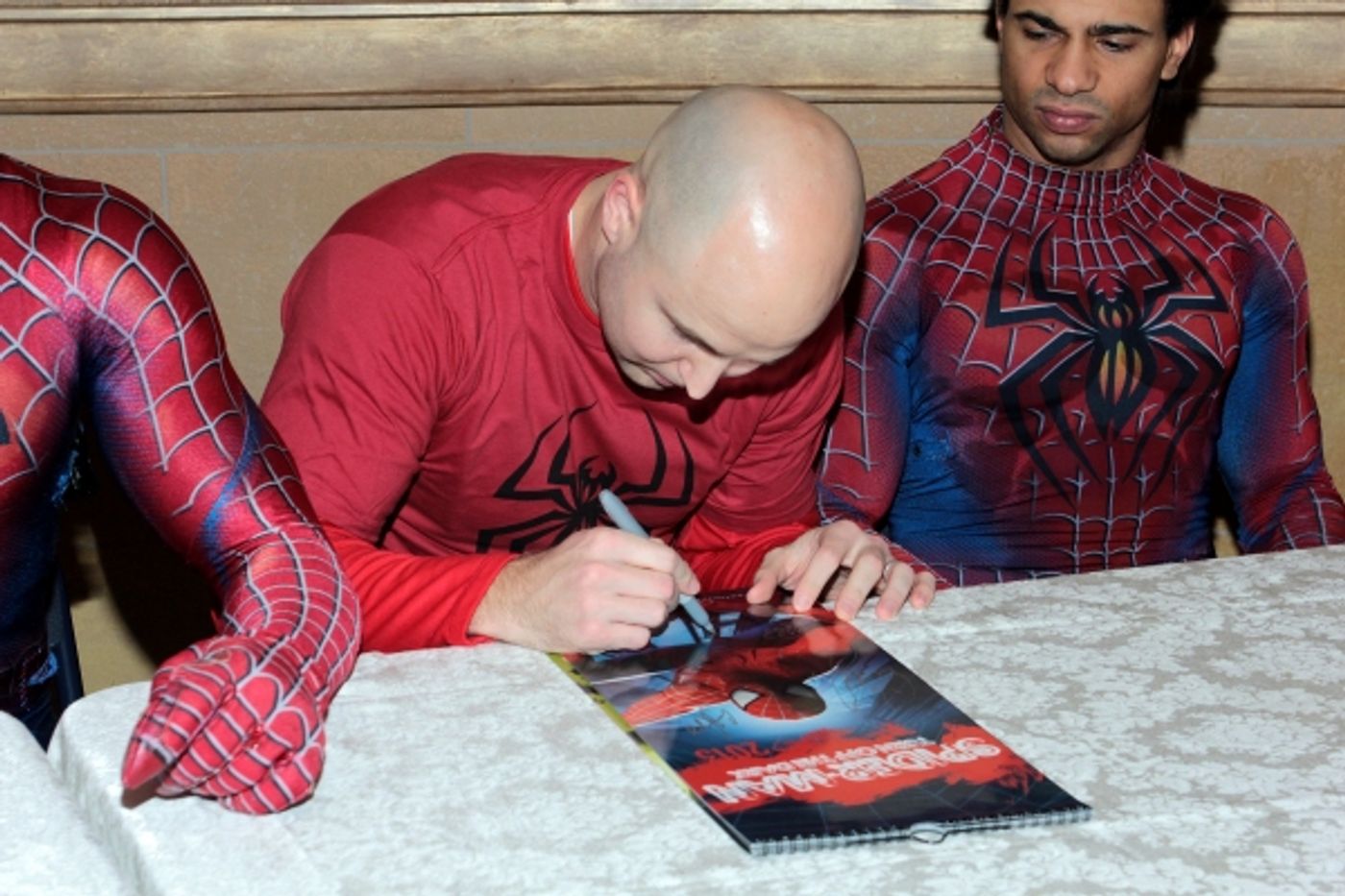Photo Coverage: Reeve Carney & SPIDER-MAN Cast Sign 2013 Calendars! Photo Coverage: Reeve Carney & SPIDER-MAN Cast Sign 2013 Calendars! Image