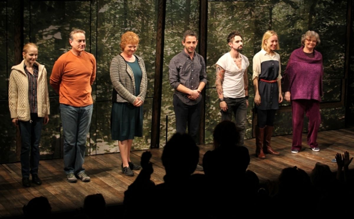 Erin Wilhwlmi, Peter Friedman, Becky Ann Baker, Jeremy Strong, Keith Nobbs, Sarah Goldberg & Joyce Van Patten at 