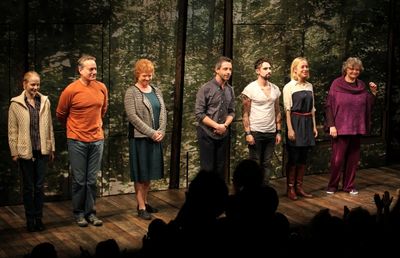 Erin Wilhwlmi, Peter Friedman, Becky Ann Baker, Jeremy Strong, Keith Nobbs, Sarah Gol Photo