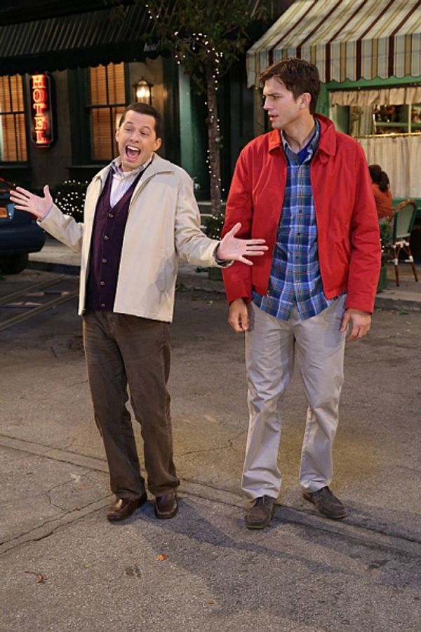 Jon Cryer, Ashton Kutcher Photo