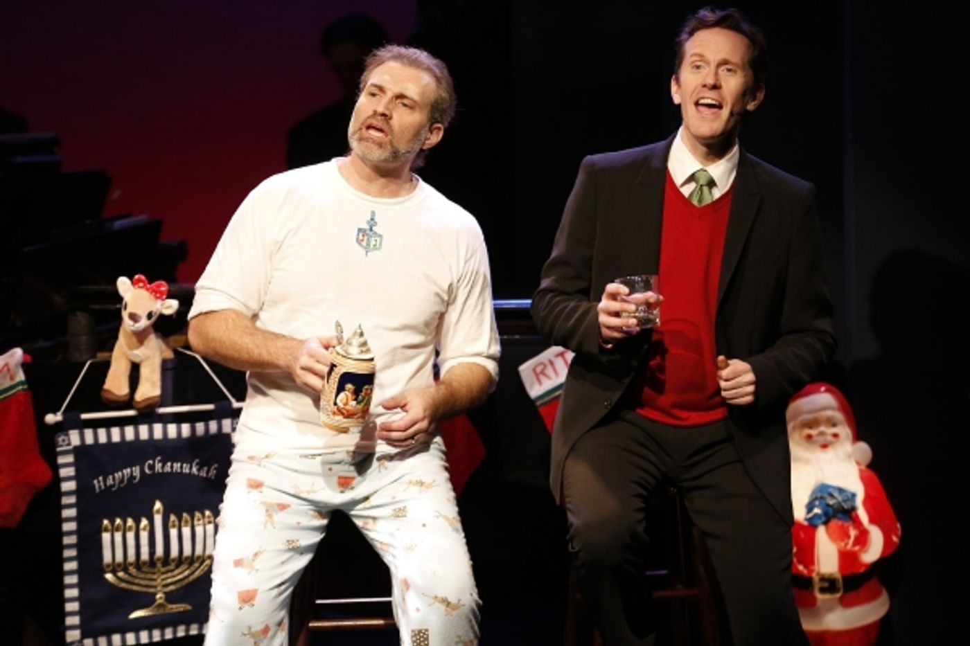 Photo Flash: First Look at Marc Kudisch and Jeffry Denman in THE HOLIDAY GUYS!  Image