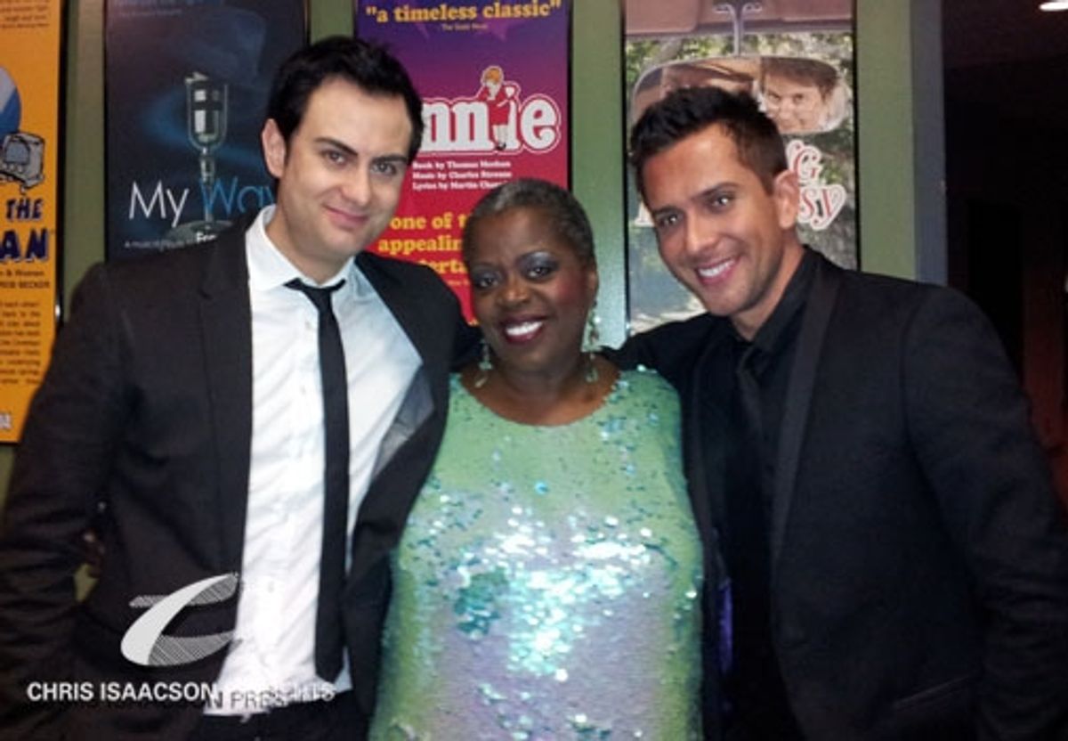 James Torme, Lillias White and David Hernandez at Upright Cabaret at 
