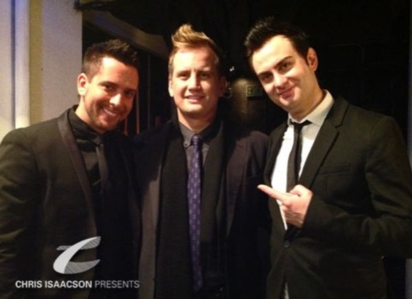 David Hernandez, Chris Isaacson and James Torme at the Annenberg Theater Photo