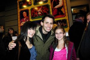 Emily Rudolph and Casey Gorab with Benj Pasek Photo