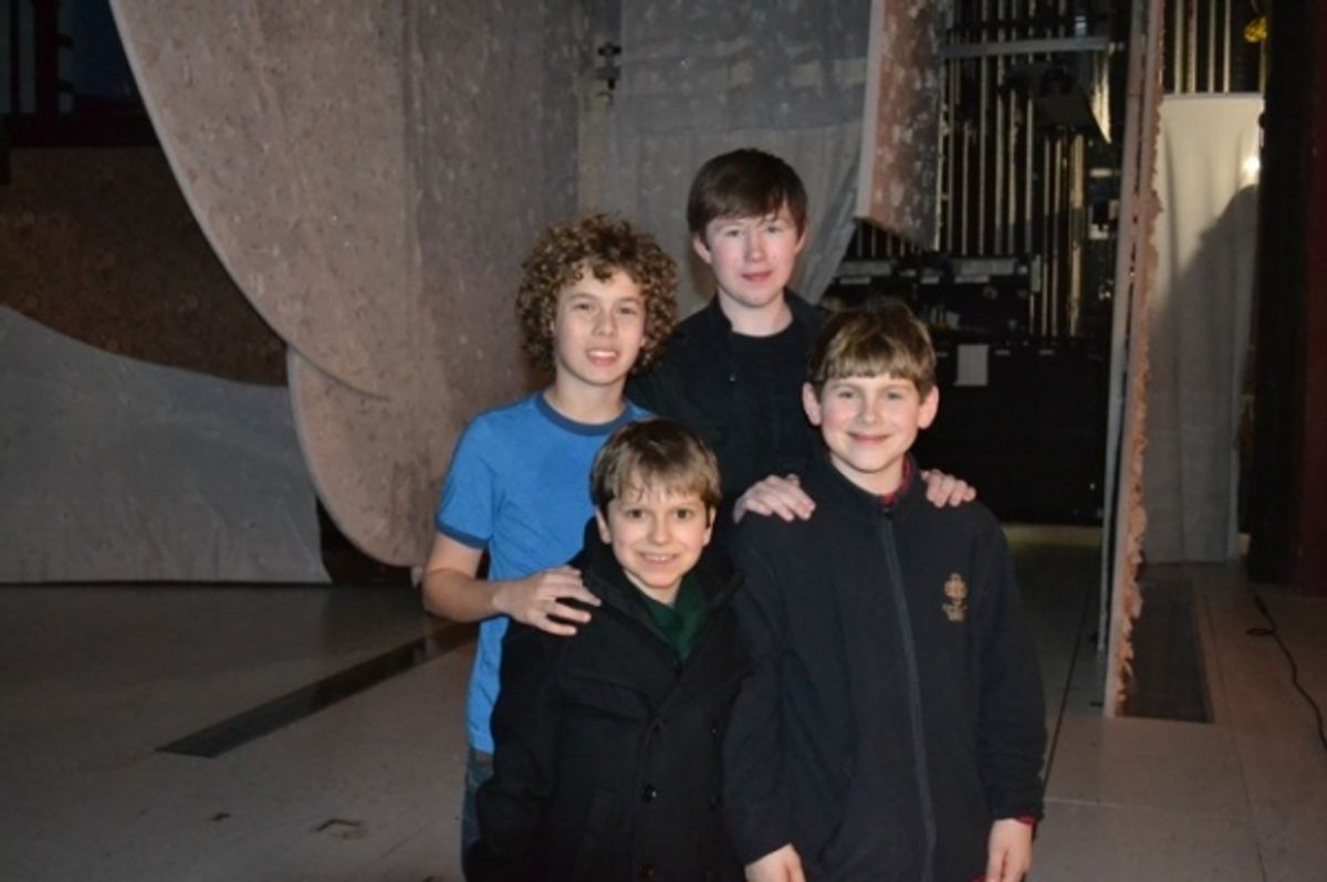 Jake Bennett Siegfried (Randy, 2009 Kansas City Production) and Zachary Sayle (Ralphie, 2009 Kansas City Production) with BroadwayÃ¢â‚¬â„¢s Zac Ballard (Randy) and Johnny Rabe (Ralphie) at 