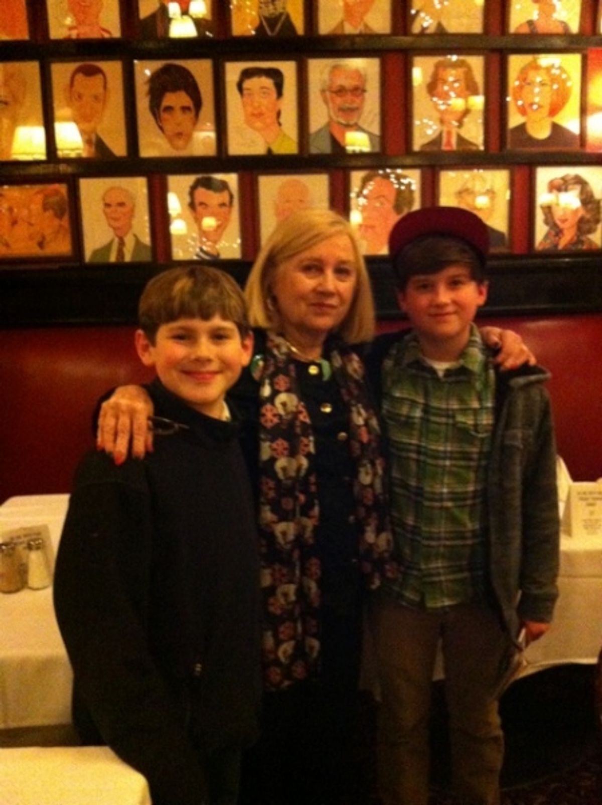 Johnny Rabe and Carl Kimbrough (Ensemble/Ralphie, First National Tour) with Pat Addiss (Producer) at 