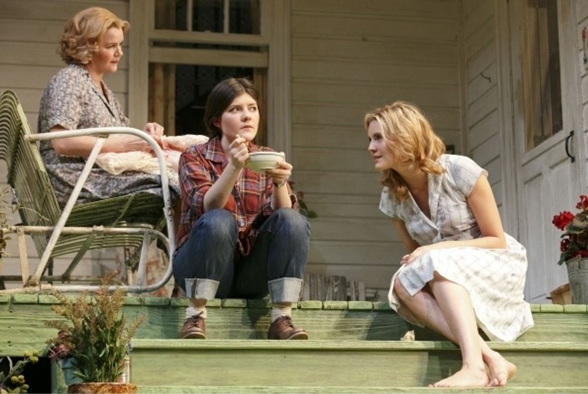 Mare Winningham, Madeleine Martin and Maggie Grace at 