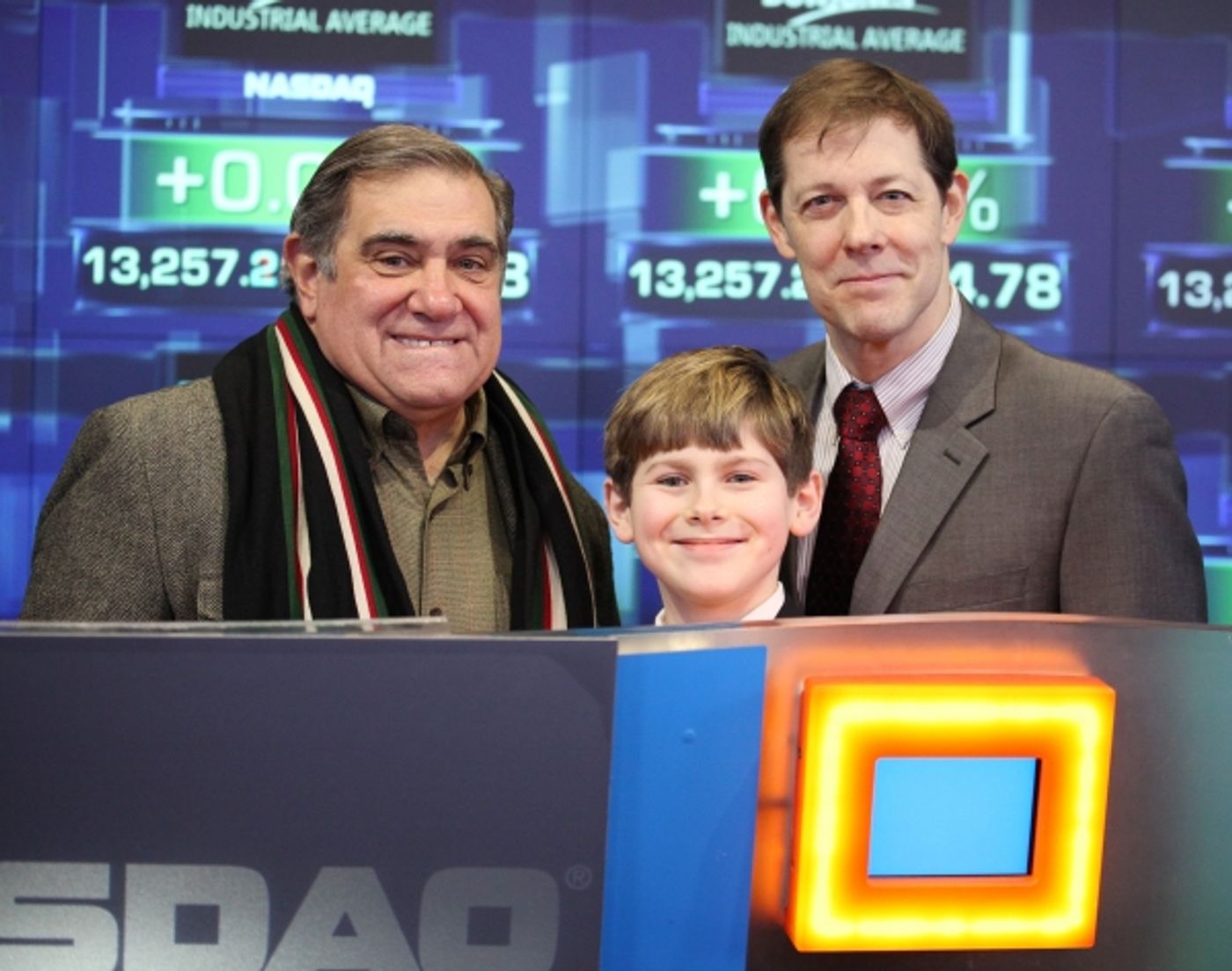 Exclusive Photo Coverage: A CHRISTMAS STORY Cast Visits NASDAQ Times Square  Image