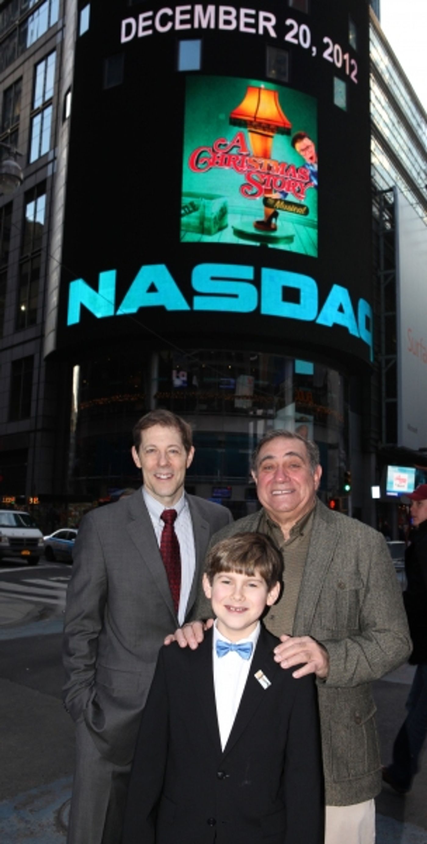 Exclusive Photo Coverage: A CHRISTMAS STORY Cast Visits NASDAQ Times Square  Image