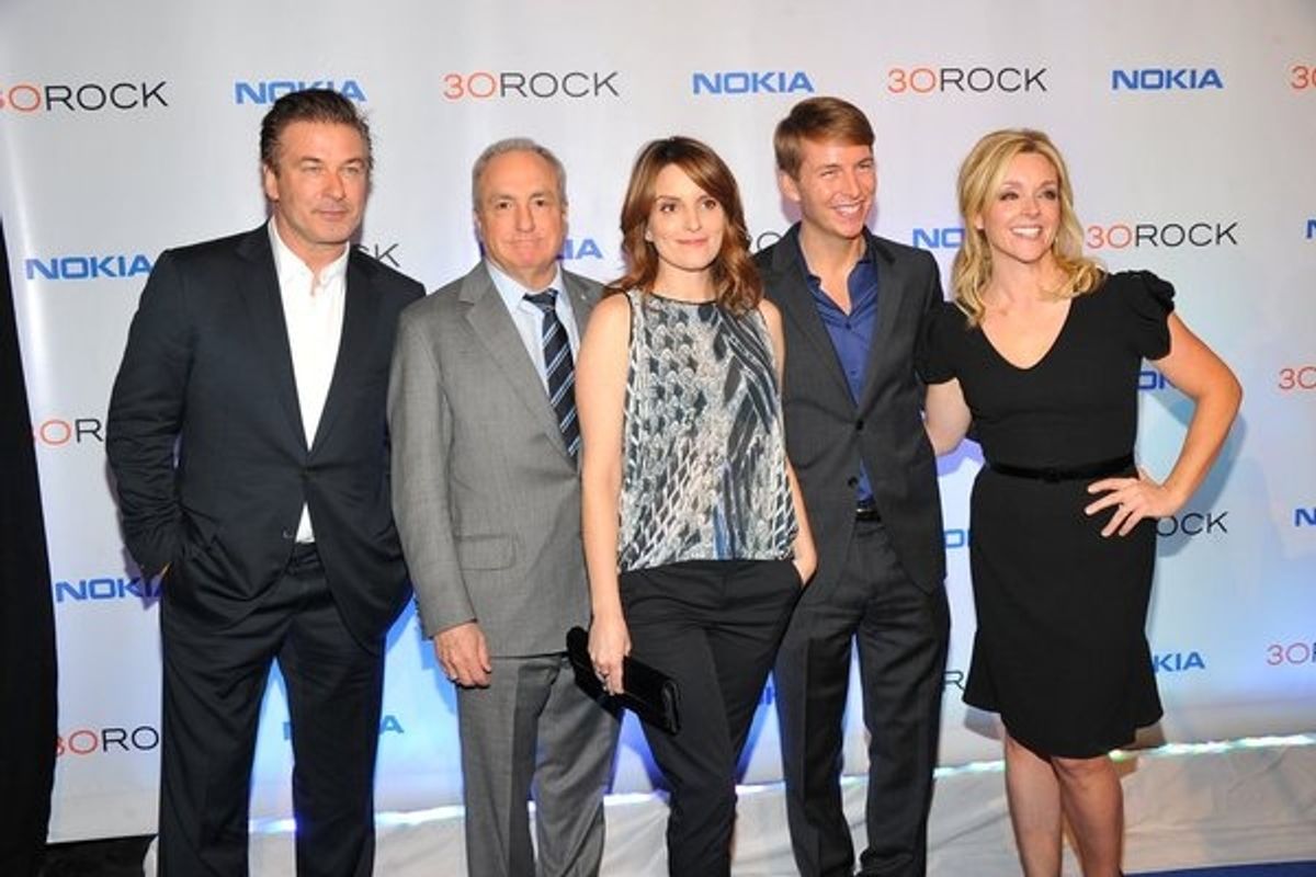 Alec Baldwin, Lorne Michaels, Tina Fey, Jack McBrayer, Jane Krakowski at 