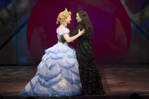 Gina Beck as Glinda and Louise Dearman as Elphaba @ BroadwayWorld Gina Beck as Glinda and Louise Dearman as Elphaba Photo