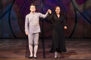 Sam Lupton as Boq and Katie Rowley Jones as Nessarose Photo
