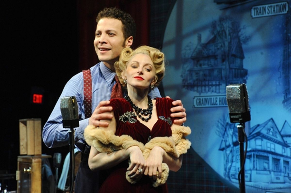 Justin Guarini and Lauren Molina at 