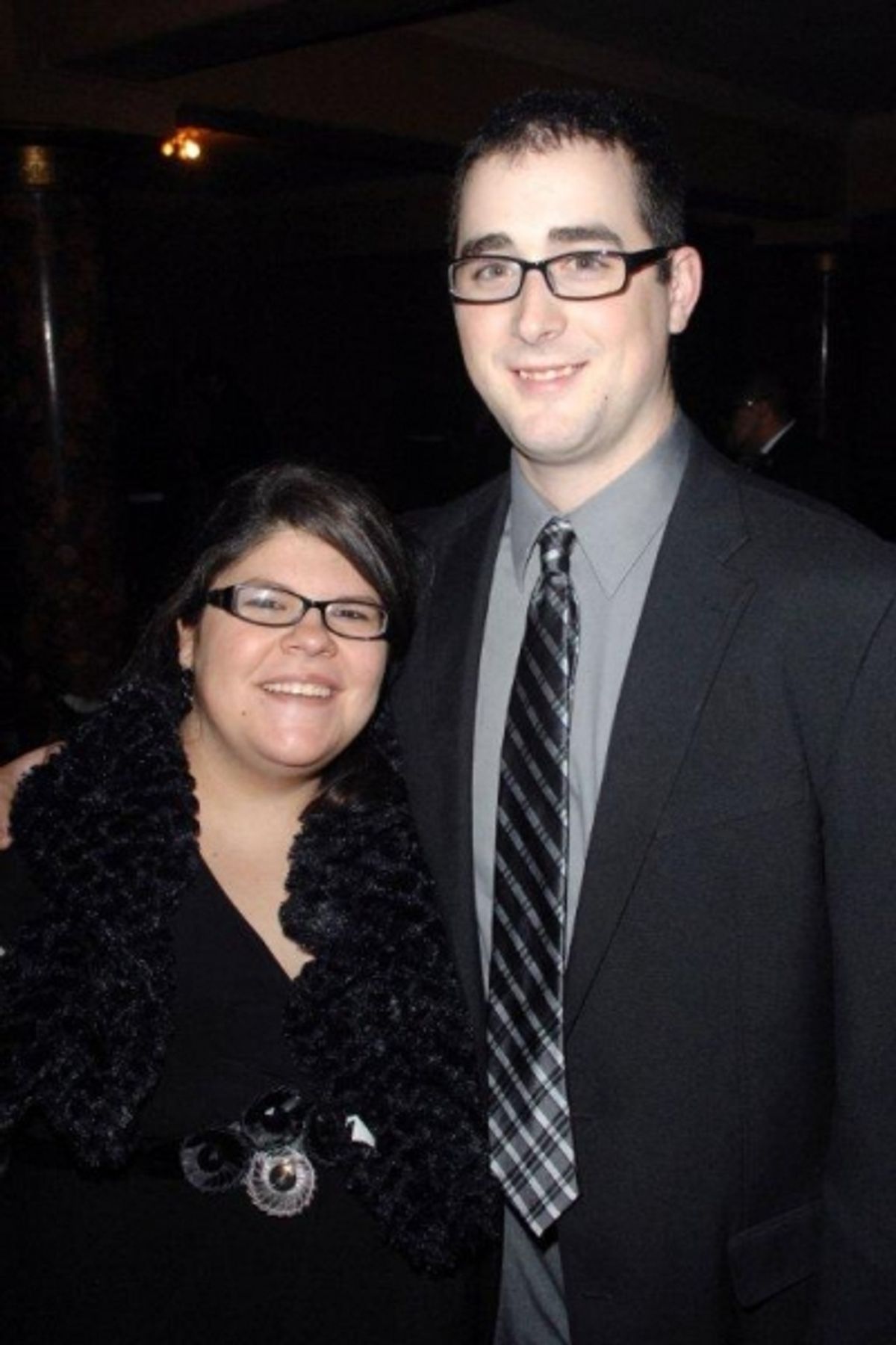 Clair Kerrigan, USMC LCpl. Patrick Kerrigan at Patricia Kennedy Hosts Wounded Vets at Joffrey Ballet's NUTCRACKER