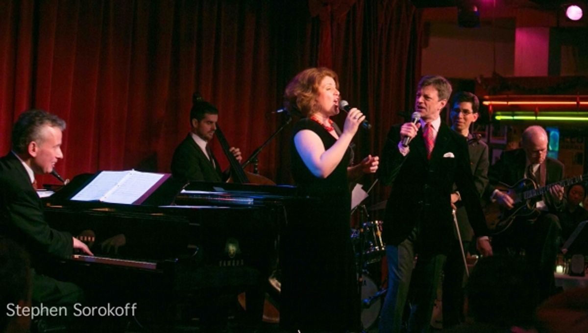 Billy Stritch, Klea Blackhurst and Jim Caruso at 