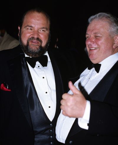Dom DeLuise and Charles Durning in New York City, 1982. Photo