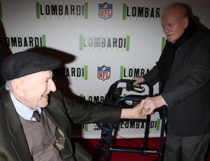 Jack Klugman & Charles Durning attending the Opening Night Performance of "LOMBARDI" at Circle in the Square Theatre in New York City. October 21, 2010 @ BroadwayWorld Jack Klugman & Charles Durning attending the Opening Night Performance of "LOMBARDI" Photo
