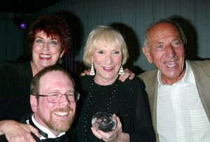Marcia Wallace, Mark Cherry, Brett Somers and Jack Klugman attending a performance of Photo
