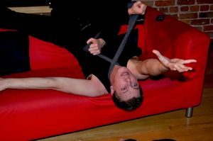 Richard Allen (Tony) in rehearsals for 'M' Photo