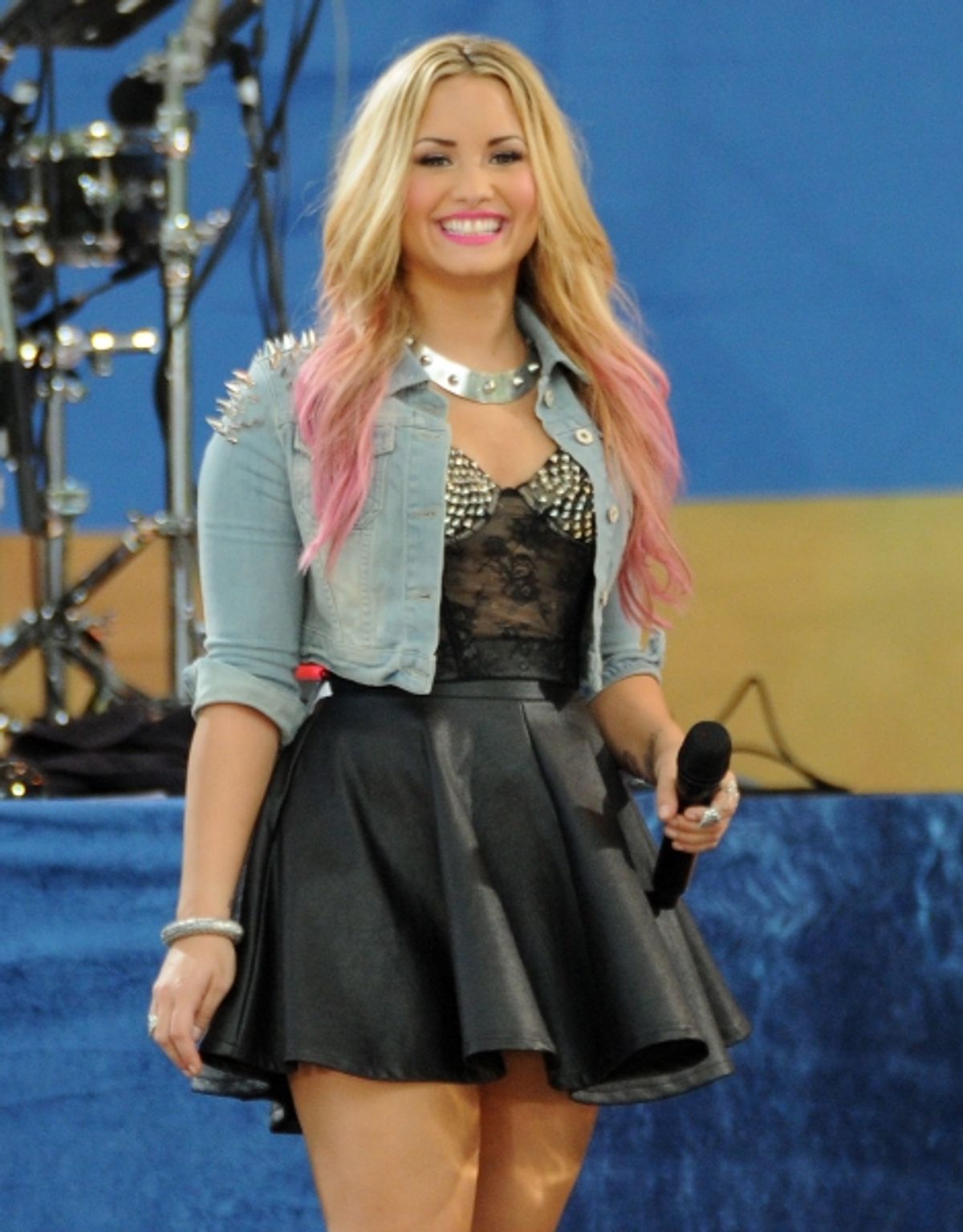 Demi Lovato at 'Good Morning America' TV show, Summer Concert Series, New York (Photo by Picture Perfect / Rex USA) at Fashion Photo of the Day 12/27/12 - Demi Lovato