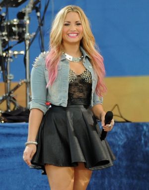 Demi Lovato at 'Good Morning America' TV show, Summer Concert Series, New York (Photo by Picture Perfect / Rex USA) @ BroadwayWorld Demi Lovato at 'Good Morning America' TV show, Summer Concert Series, New York (Photo Photo