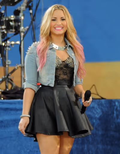Demi Lovato at 'Good Morning America' TV show, Summer Concert Series, New York (Photo Photo