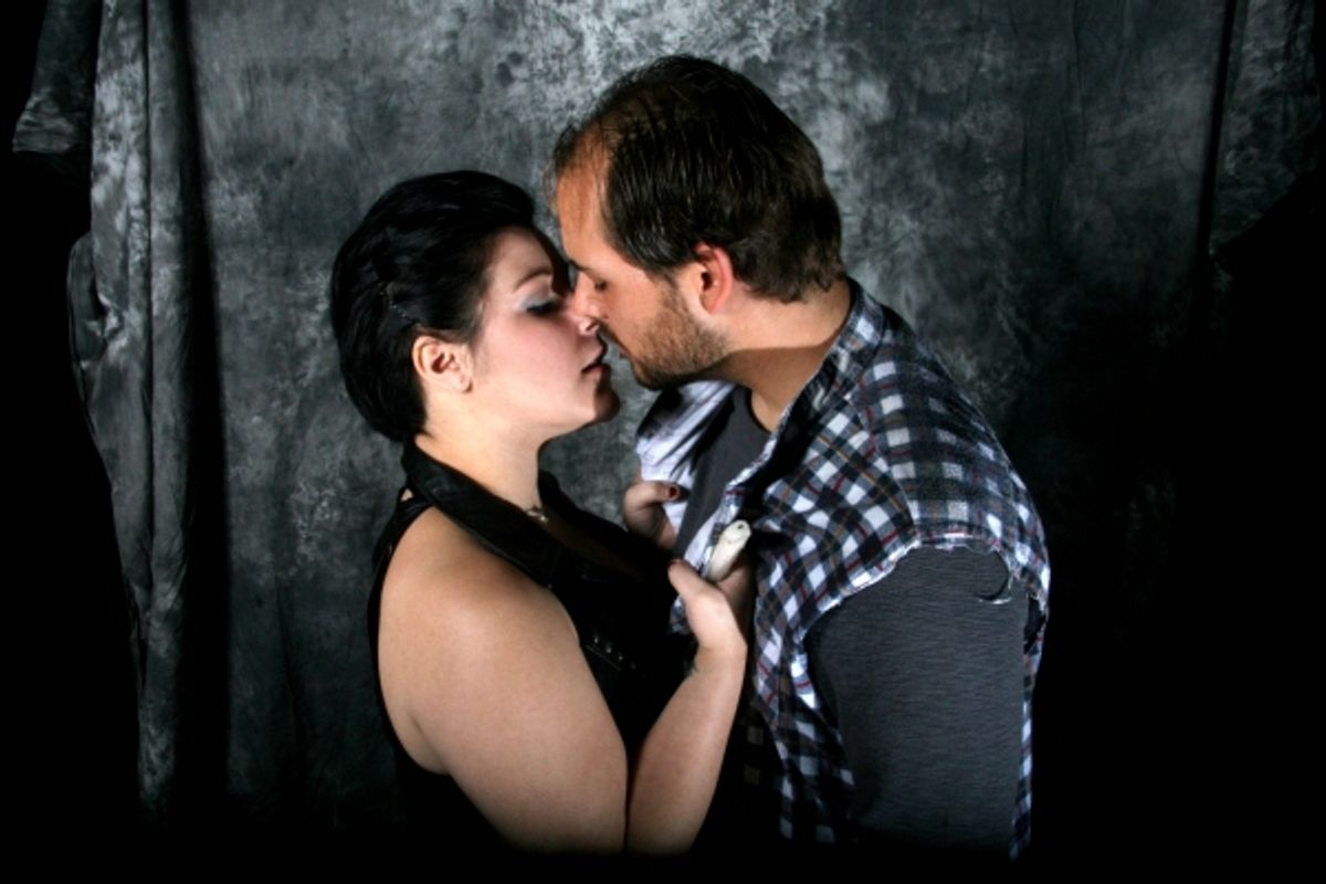 Gretchen Odum and Travis Hamilton as Mimi Marquez and Roger Davis at 