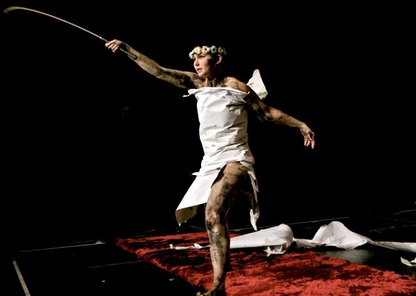 Yana Rusakevich in Belarus Free TheatreÃ¢â‚¬â„¢s production of Minsk, 2011: Photo