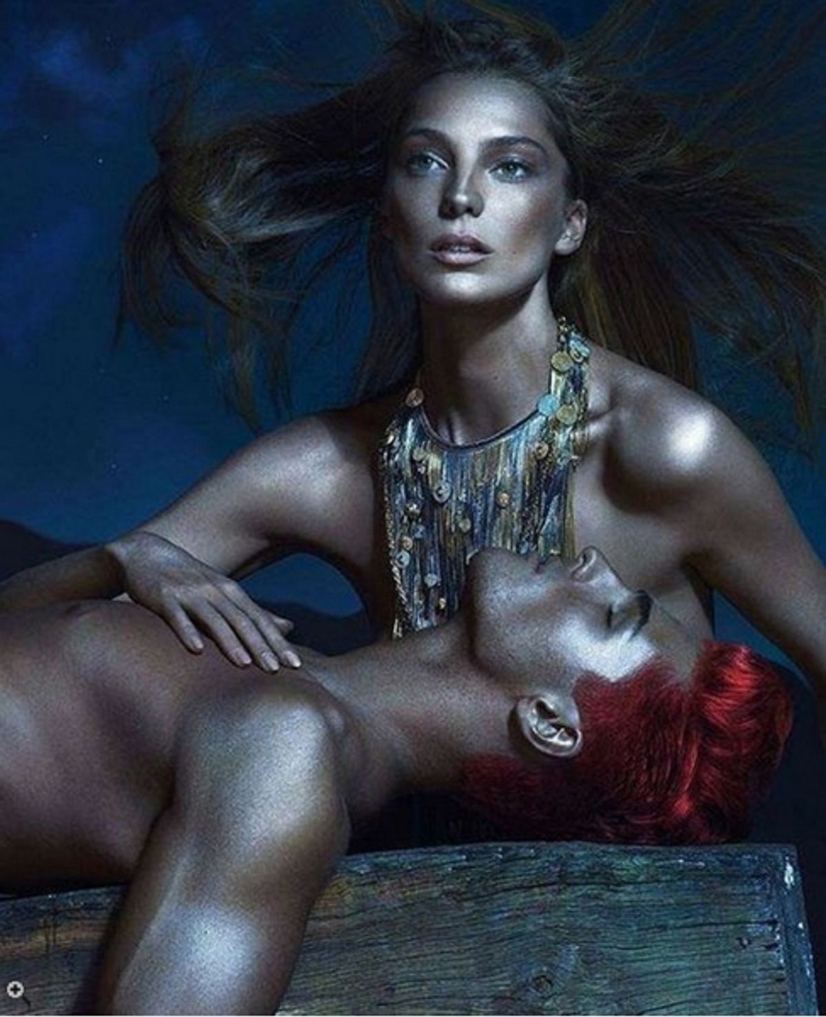Daria Werbowy for Versace Spring 2013 at Versace Spring Campaign