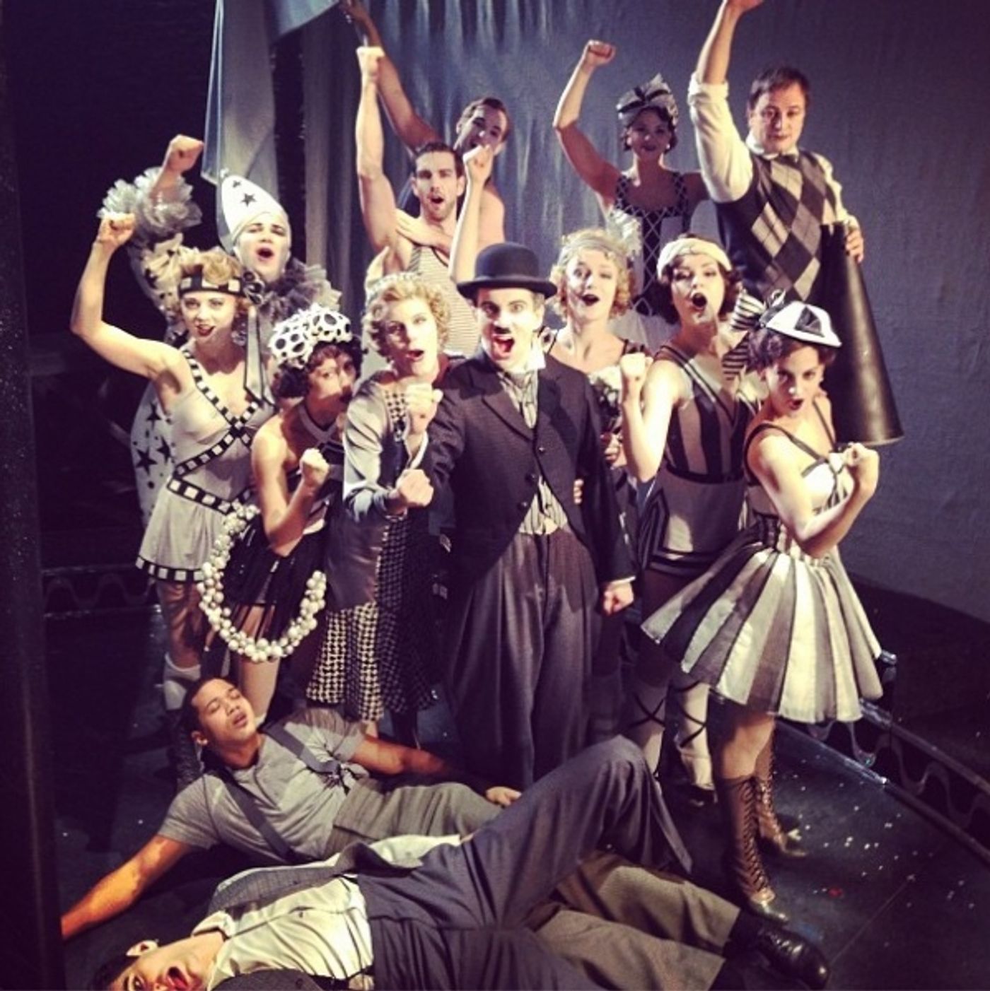 Photo Flash: Saturday Intermission Pics, Dec 29 - New Year's Edition - NEWSIES Ushers in 2013 and More! Image