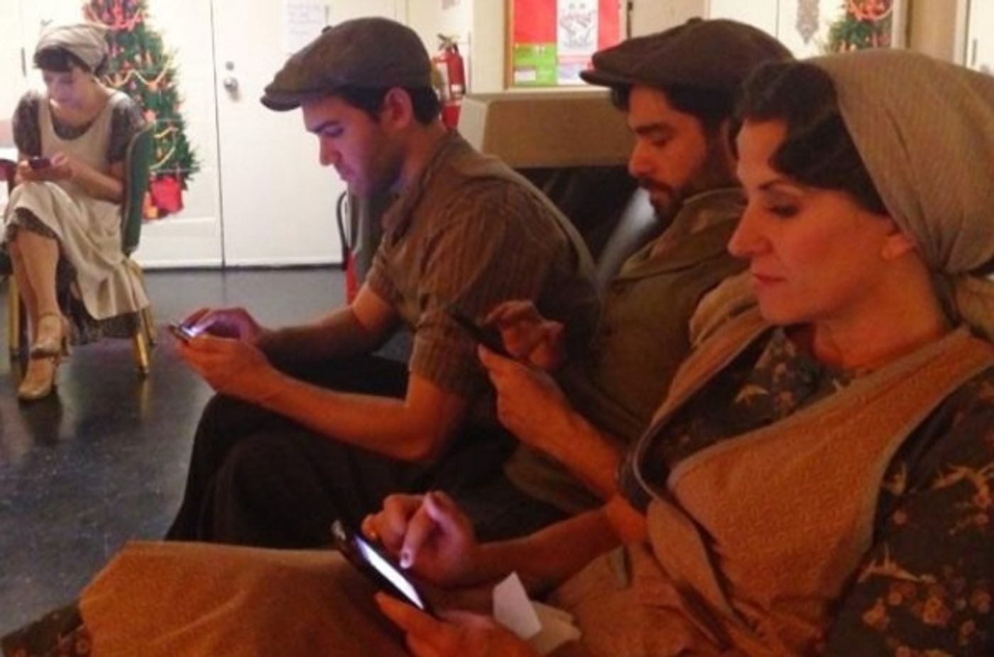 Photo Flash: Saturday Intermission Pics, Dec 29 - New Year's Edition - NEWSIES Ushers in 2013 and More! Image
