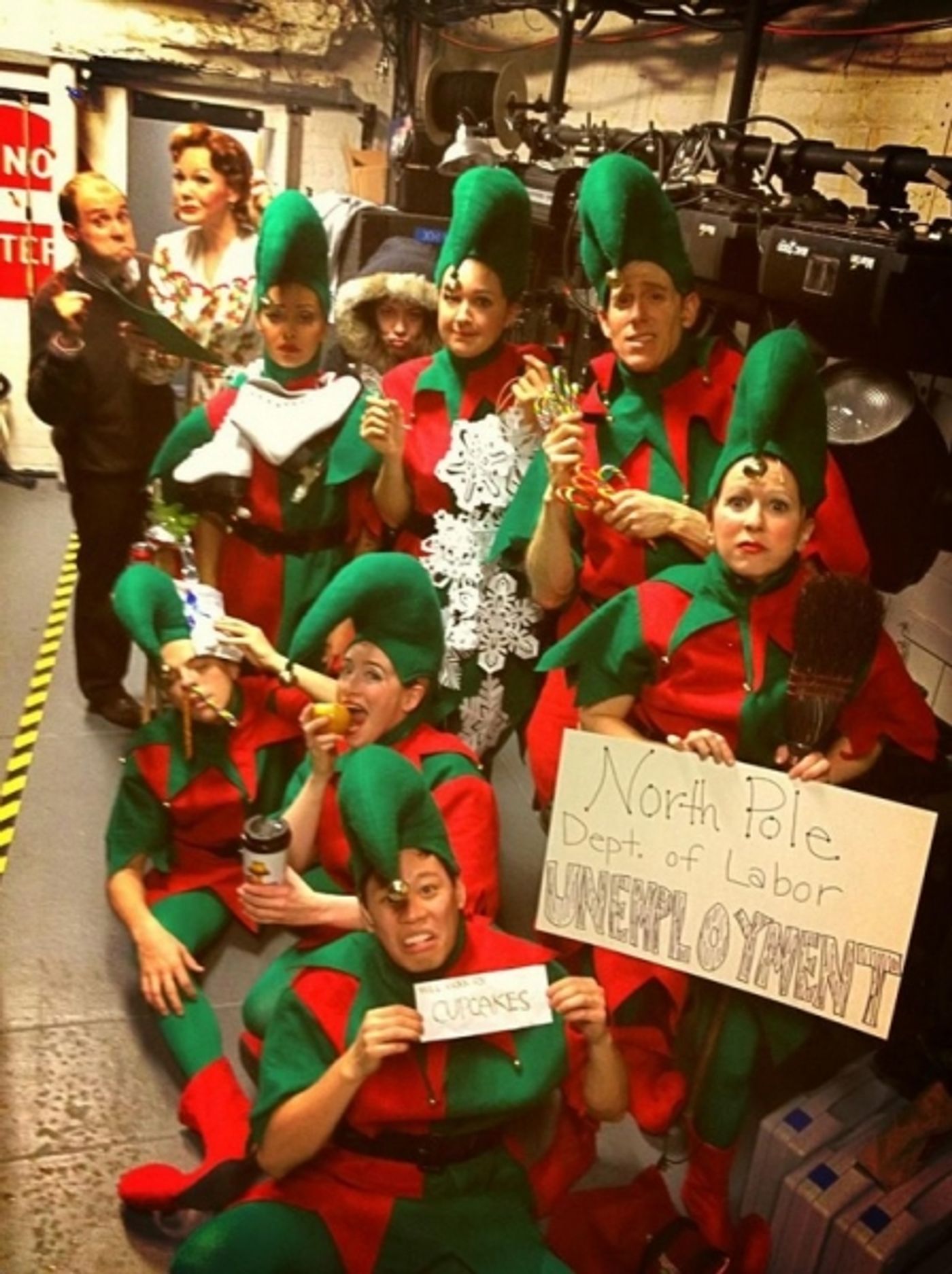 Photo Flash: Saturday Intermission Pics, Dec 29 - New Year's Edition - NEWSIES Ushers in 2013 and More! Image