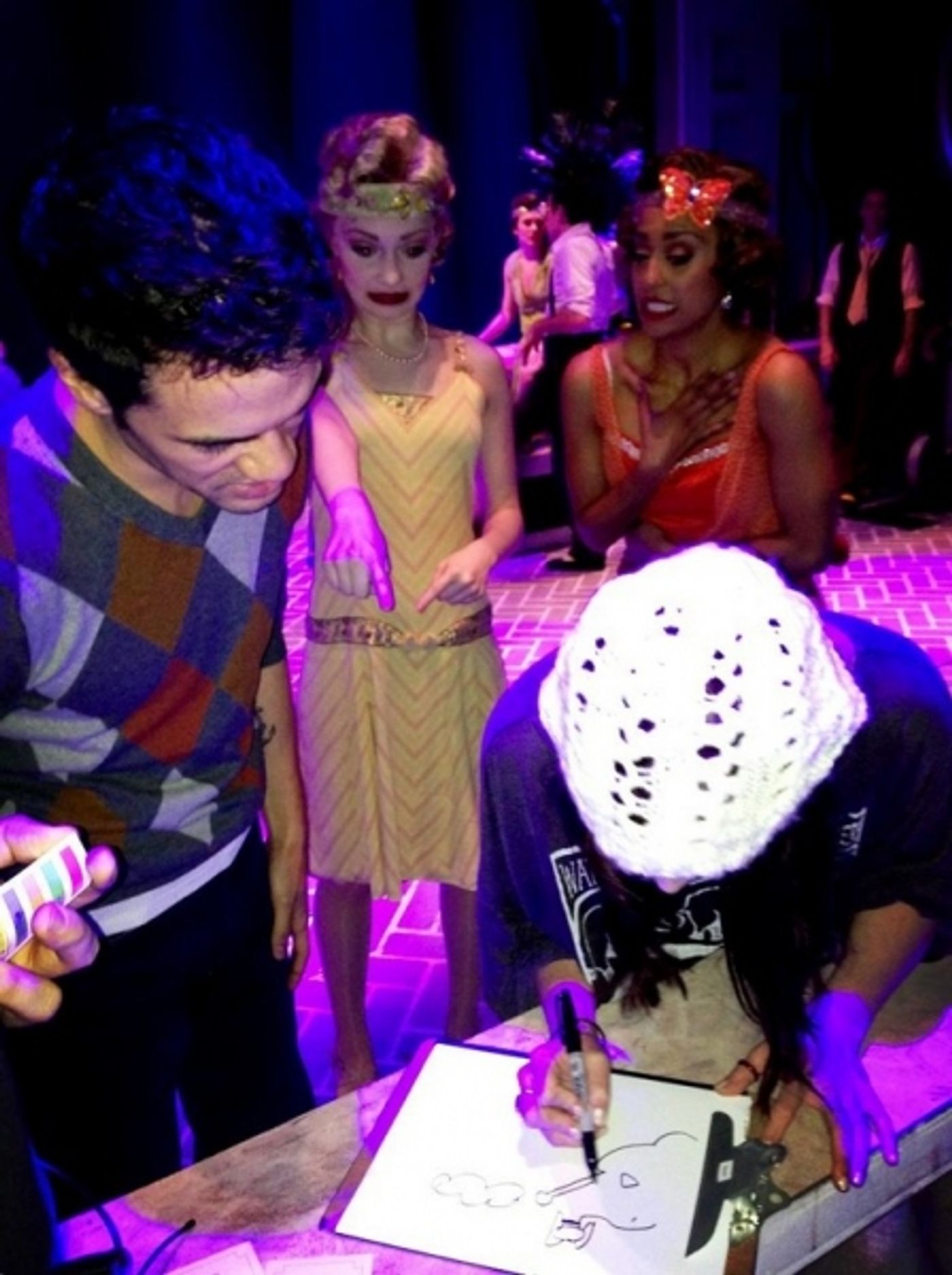 Photo Flash: Saturday Intermission Pics, Dec 29 - New Year's Edition - NEWSIES Ushers in 2013 and More! Image