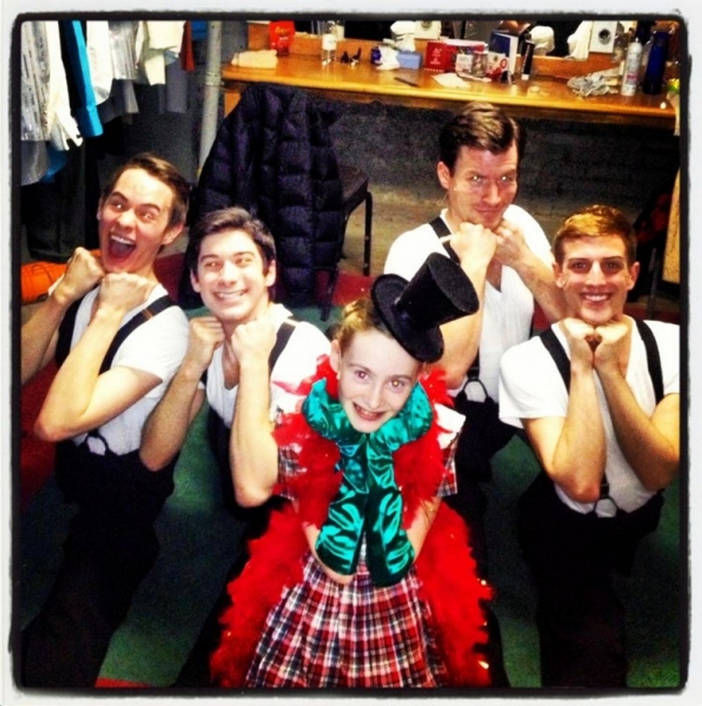 Photo Flash: Saturday Intermission Pics, Dec 29 - New Year's Edition - NEWSIES Ushers in 2013 and More! Image