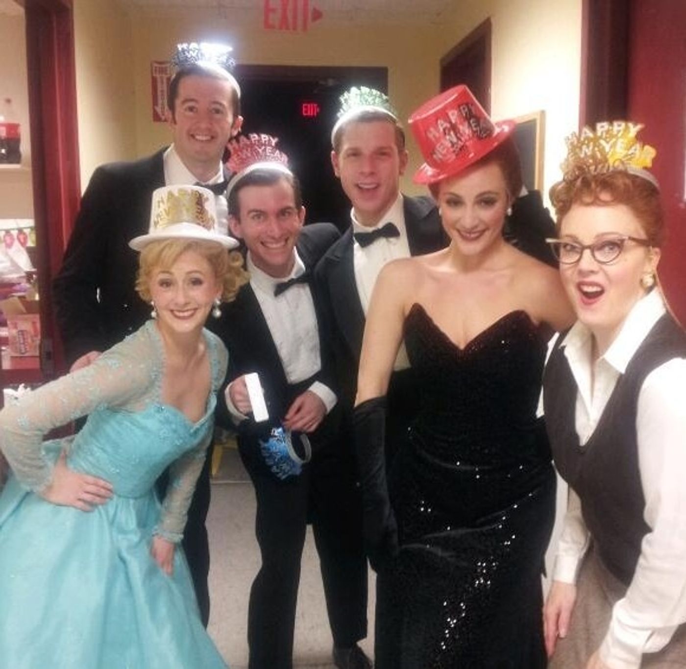 Photo Flash: Saturday Intermission Pics, Dec 29 - New Year's Edition - NEWSIES Ushers in 2013 and More! Image