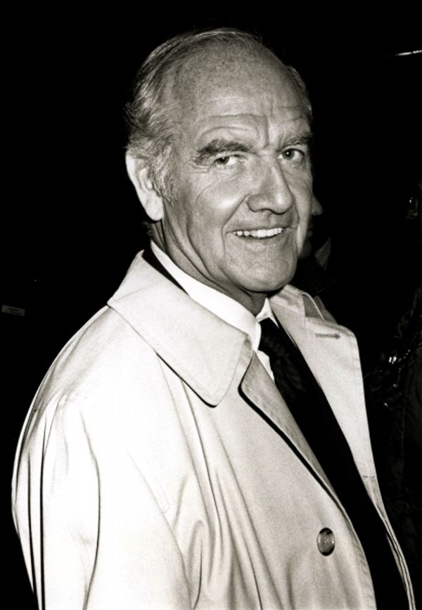 George McGovern leaving 30 Rock Plaza in New York City. 1982 Photo