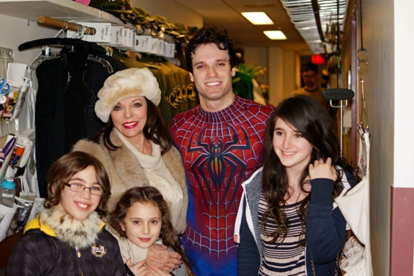 Photo Flash: Joan Collins Visits SPIDER-MAN!  Image