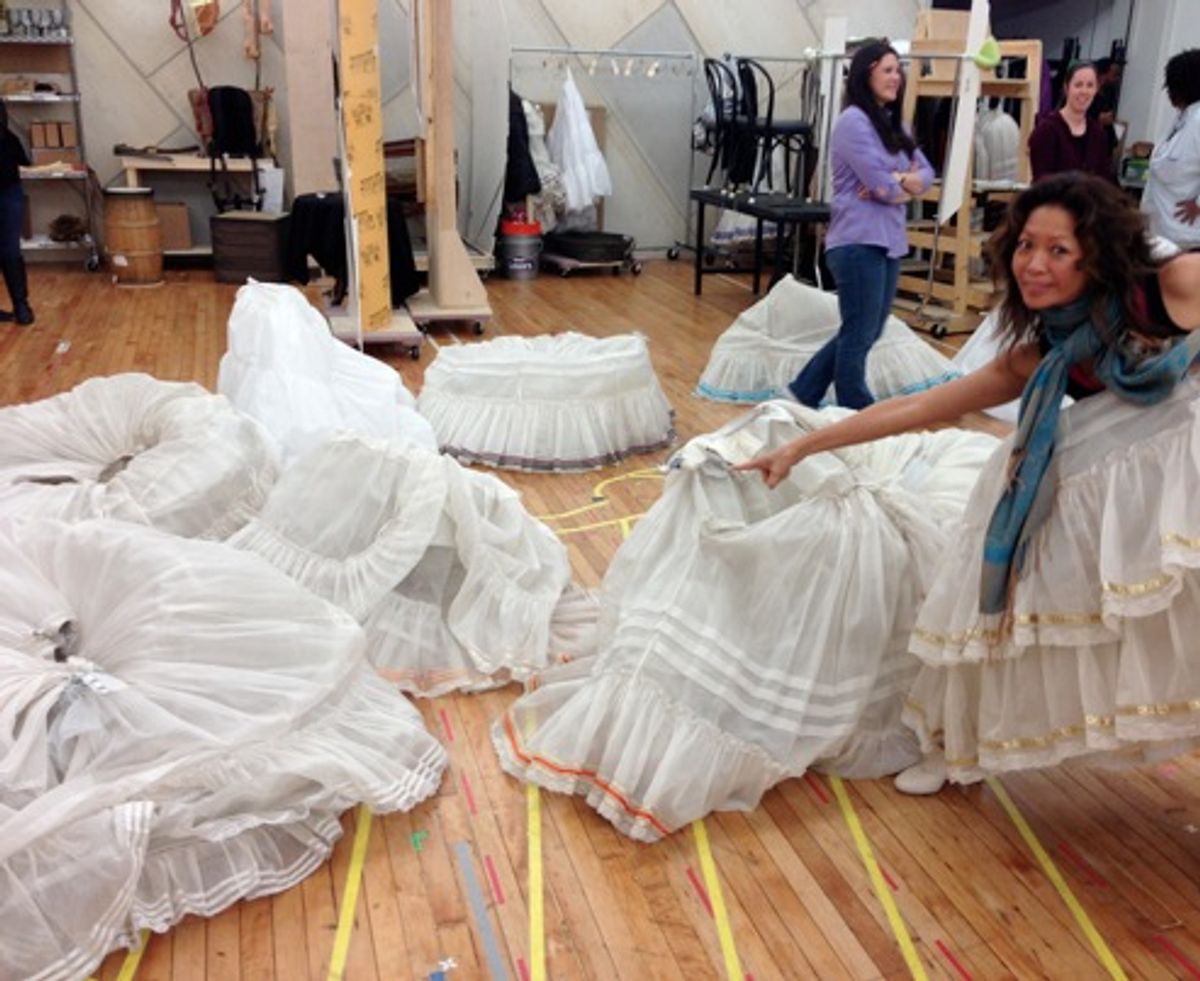 Rehearsal Skirt Carnage, Kristine Bendul at 