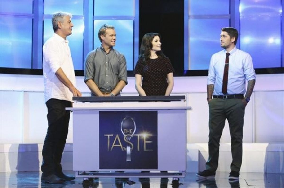 ANTHONY BOURDAIN, BRIAN MALARKEY, NIGELLA LAWSON, LUDO LEFEBVRE at 