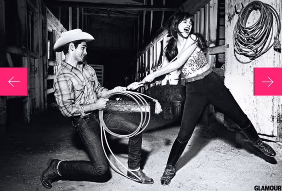 Photo Coverage: Zooey Deschanel's Glamour Shot Image